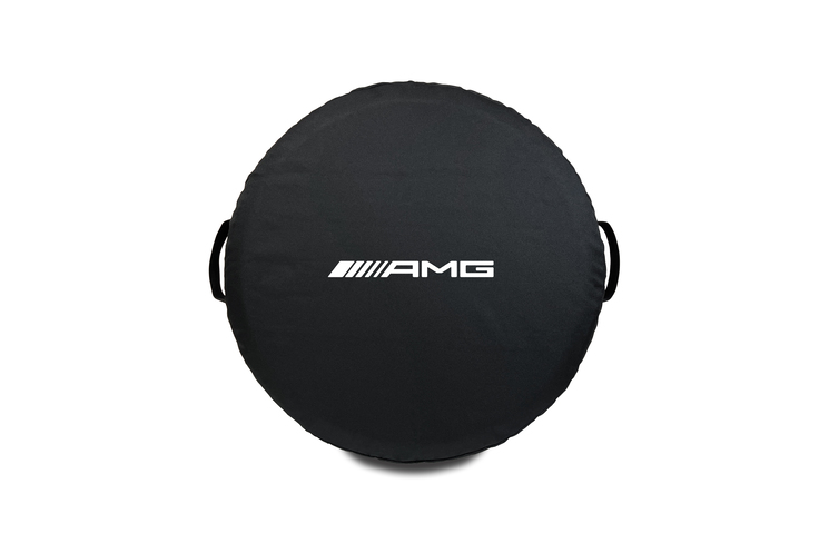 Spare wheel cover and tire storage sets