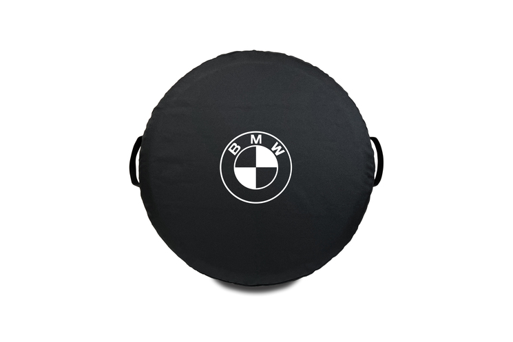Spare wheel cover and tire storage sets