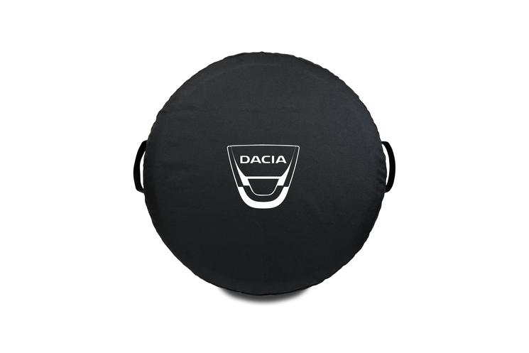 Spare wheel cover and tire storage sets