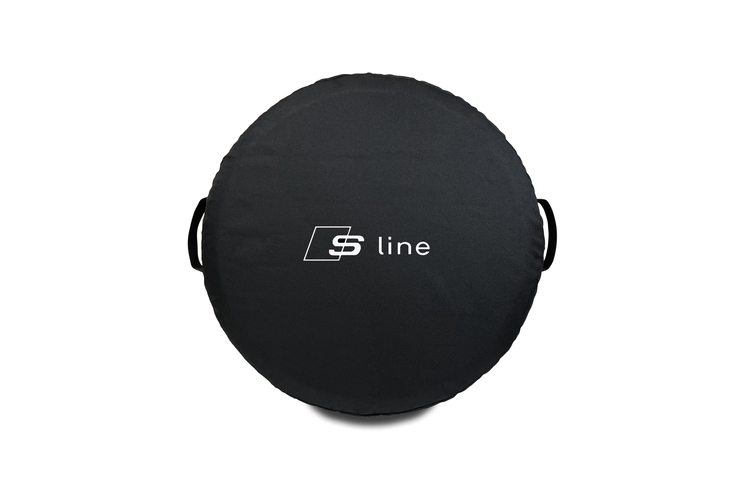 Spare wheel cover and tire storage sets