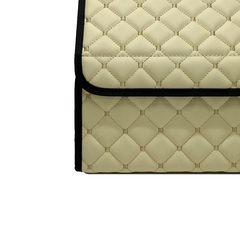 Beige with beige stitching (Diamond)