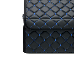 Black with blue stitching (Diamond)