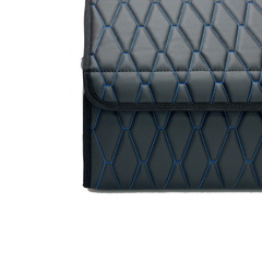Black with blue stitching (Dolphin)