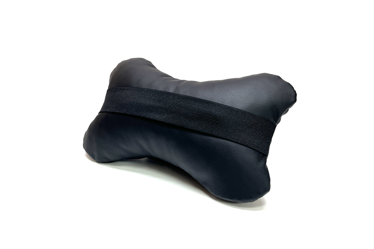 Headrest Pillow black with blue stitching (Diamond) 26cm*17cm