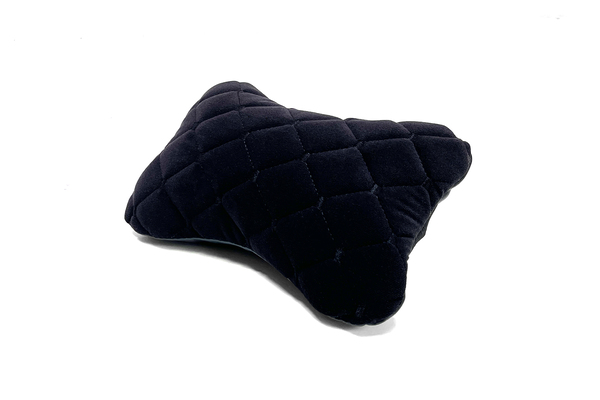 Headrest Pillow black velour (Diamond) 23cm*15cm