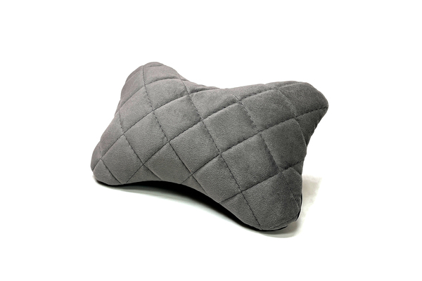 Headrest Pillow grey velour (Diamond) 23cm*15cm